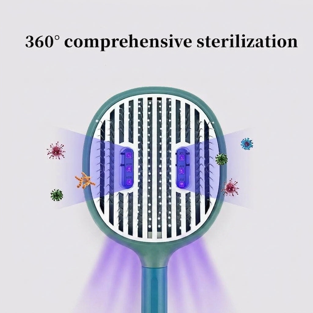 Feed&Flow™ UV Shield Self-Cleaning Grooming Brush - UVC Sterilization