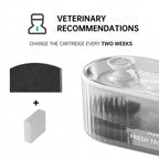Feed&Flow™ PureStream Wireless Pet Fountain - 2L, Ultra-Quiet Filter