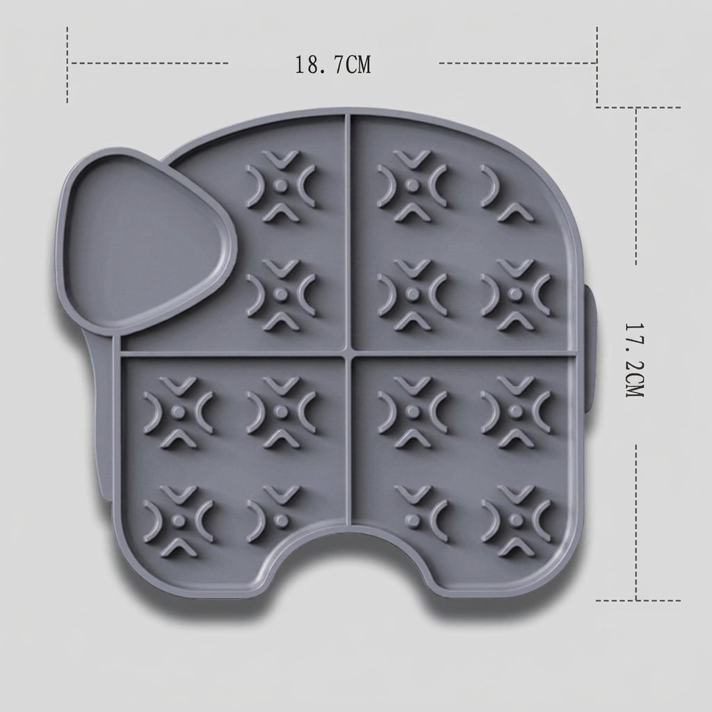 Feed&Flow™ CalmLick Suction Feeding Mat - Silicone Lick Pad for Cats & Dogs