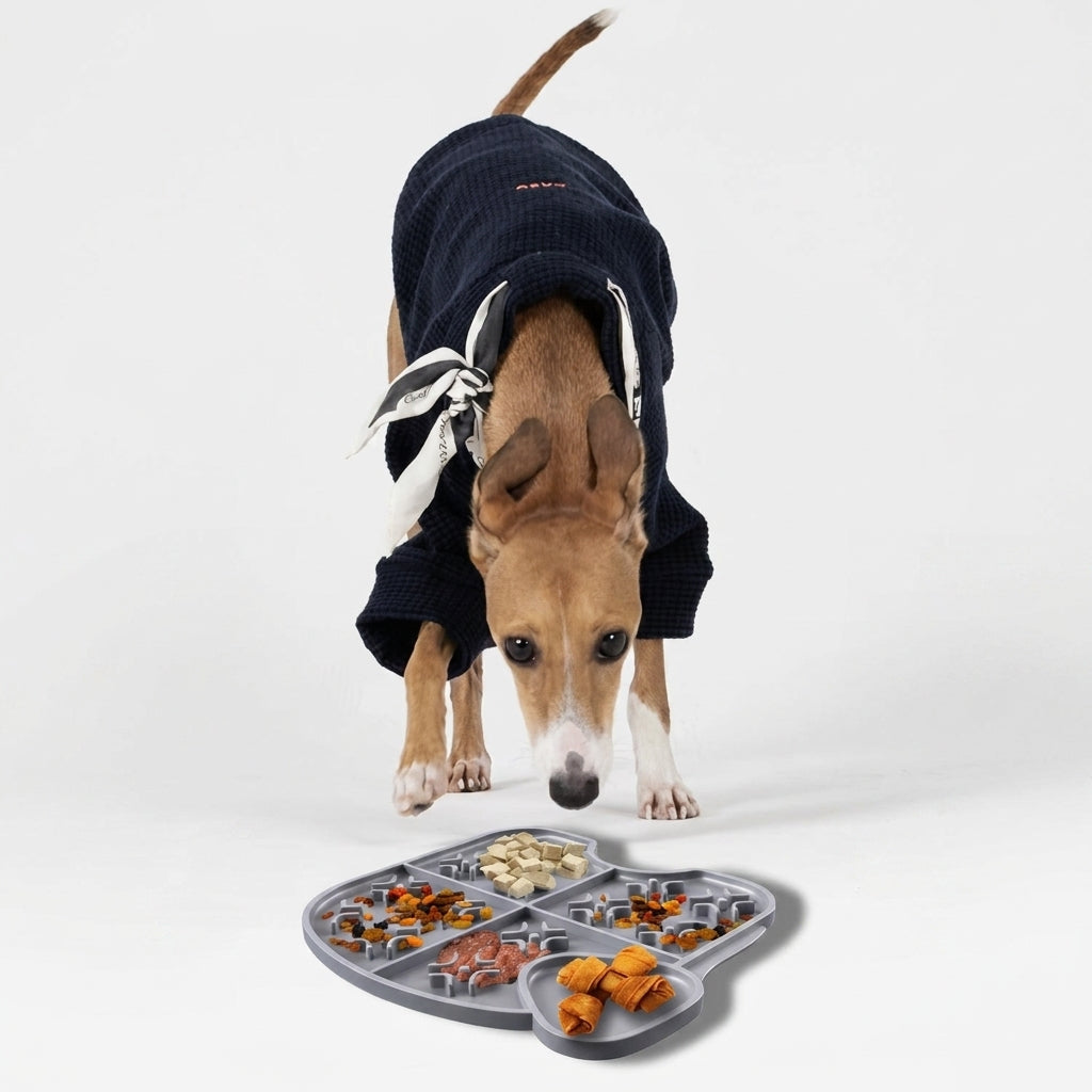 Feed&Flow™ CalmLick Suction Feeding Mat - Silicone Lick Pad for Cats & Dogs