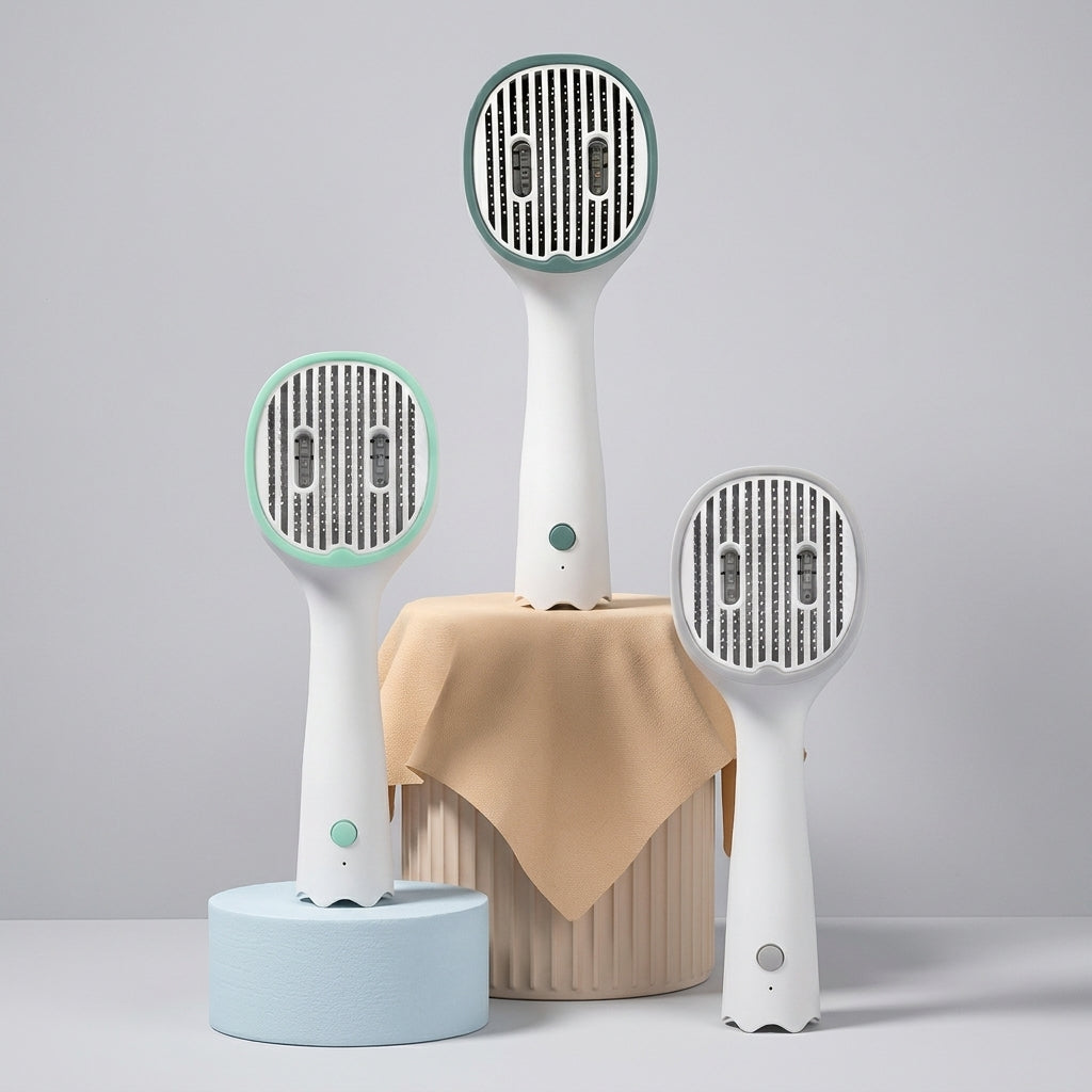 Feed&Flow™ UV Shield Self-Cleaning Grooming Brush - UVC Sterilization