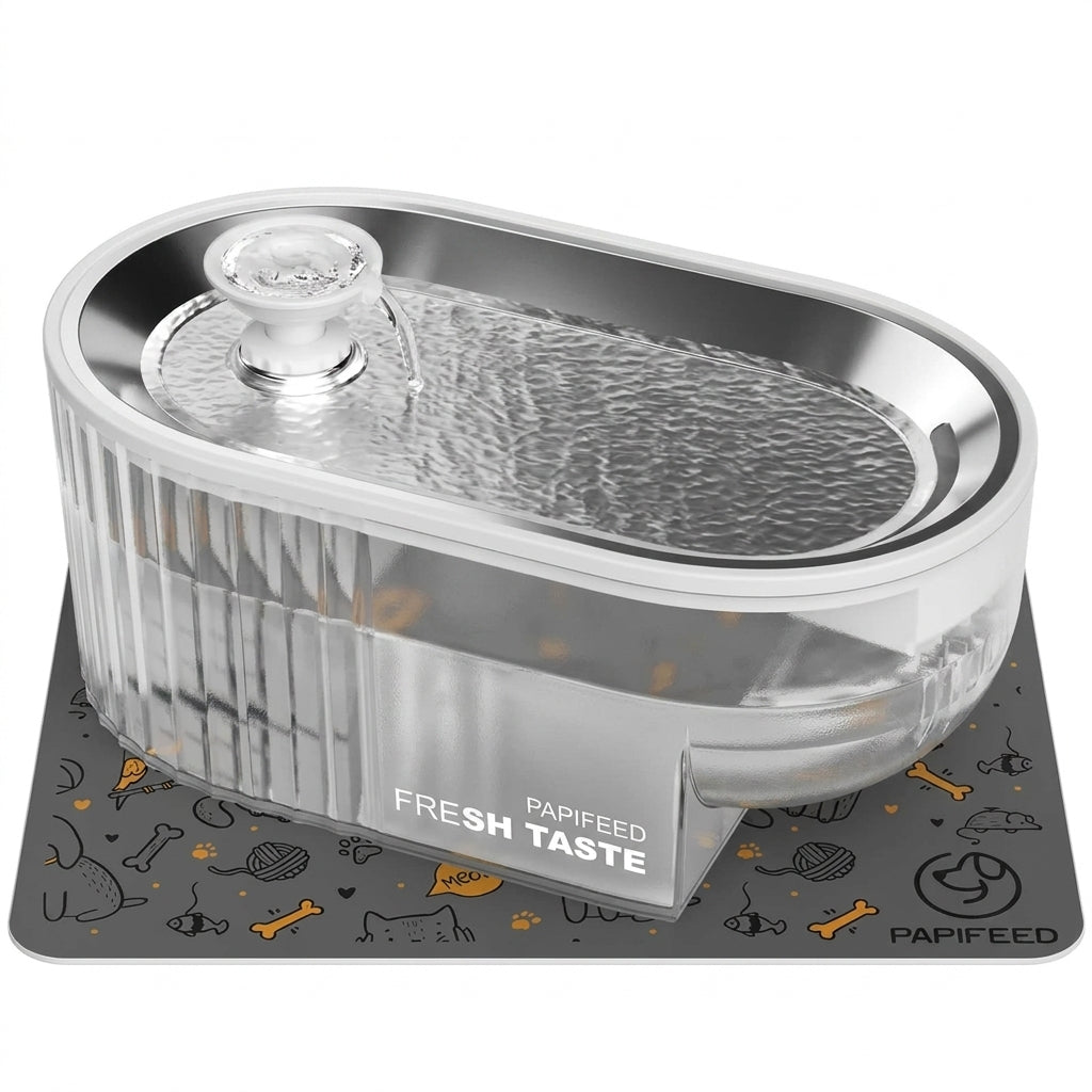 Feed&Flow™ PureStream Wireless Pet Fountain - 2L, Ultra-Quiet Filter