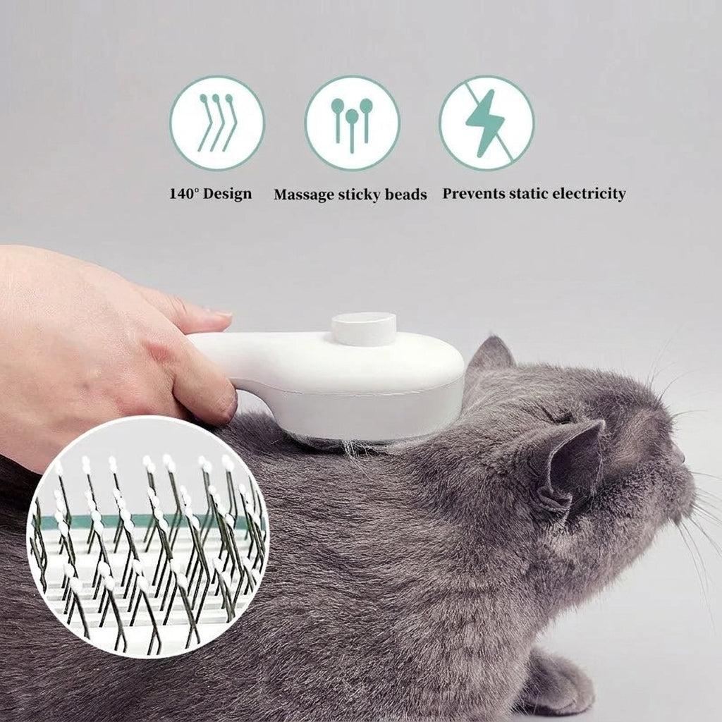 Feed&Flow™ UV Shield Self-Cleaning Grooming Brush - UVC Sterilization