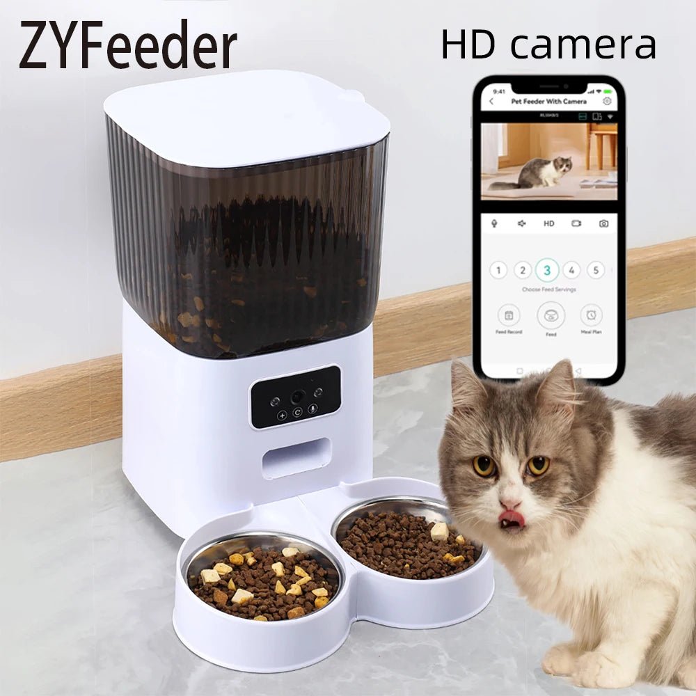 5L Smart Pet Feeder with Camera & Wi-Fi | Automatic Cat & Dog Food Dispenser - ★ Feed & Flow Shop ★