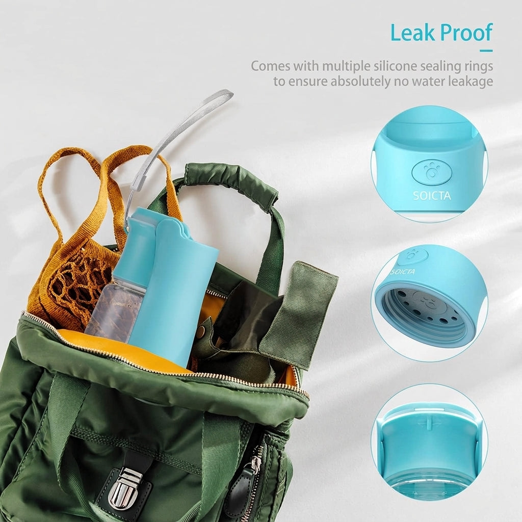 Feed&Flow™ GoHydro 2-in-1 Travel Bottle - Portable Dog Water Dispenser