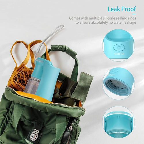 Feed&Flow™ GoHydro 2-in-1 Travel Bottle - Portable Dog Water Dispenser