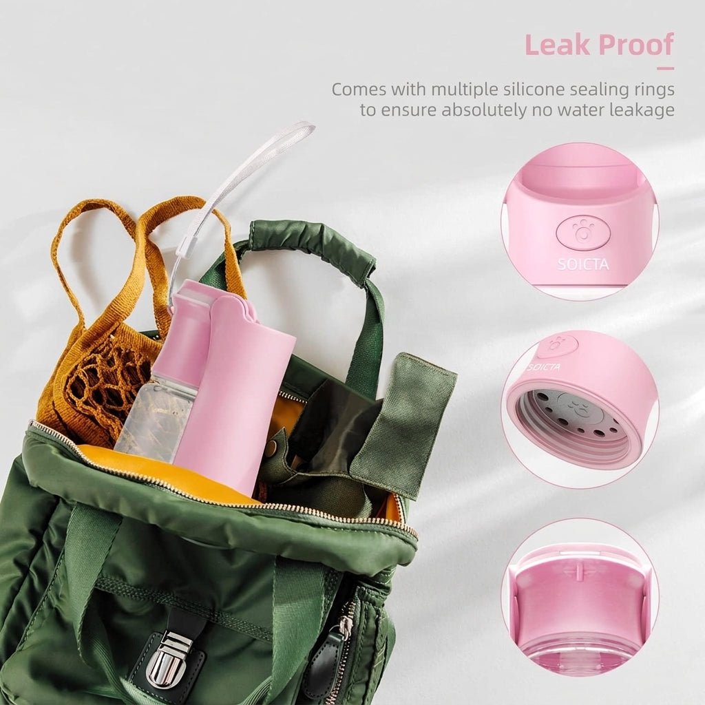 Feed&Flow™ GoHydro 2-in-1 Travel Bottle - Portable Dog Water Dispenser