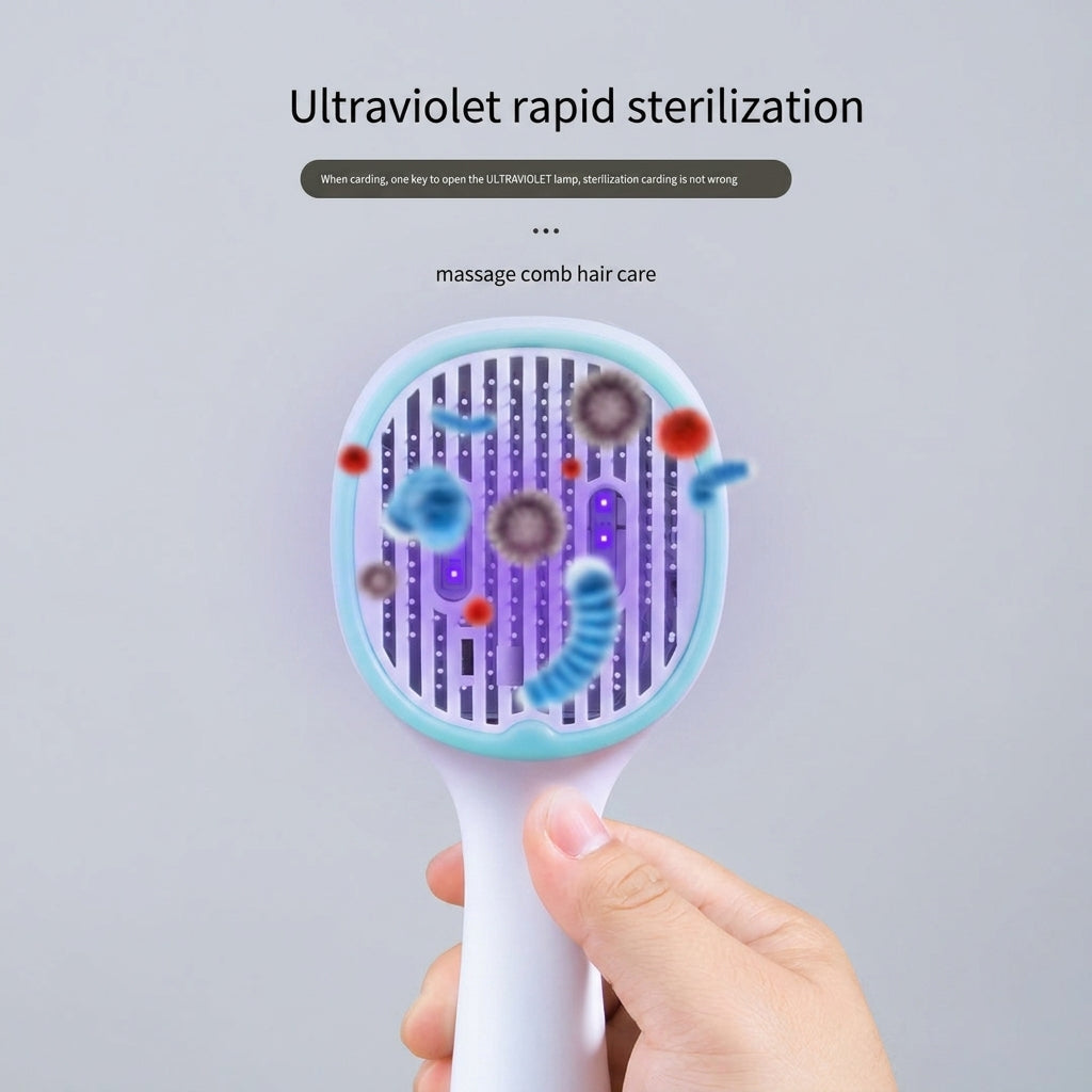 Feed&Flow™ UV Shield Self-Cleaning Grooming Brush - UVC Sterilization