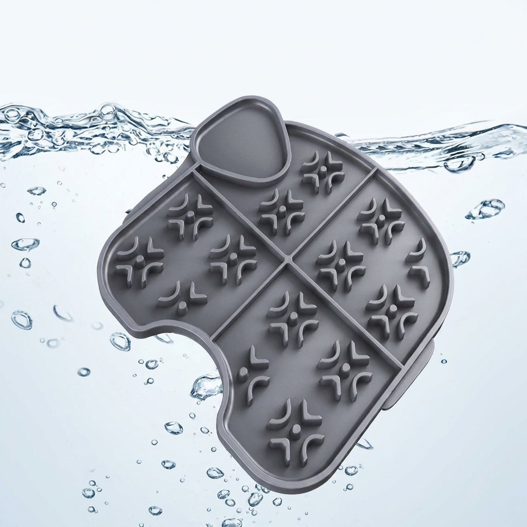 Feed&Flow™ CalmLick Suction Feeding Mat - Silicone Lick Pad for Cats & Dogs