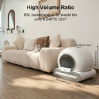 DOEL 2026 Smart Self-Cleaning Cat Litter Box - 65L, App Control, Multi-Cat - ★ Feed & Flow Shop ★