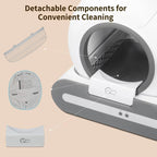 DOEL 2026 Smart Self-Cleaning Cat Litter Box - 65L, App Control, Multi-Cat - ★ Feed & Flow Shop ★