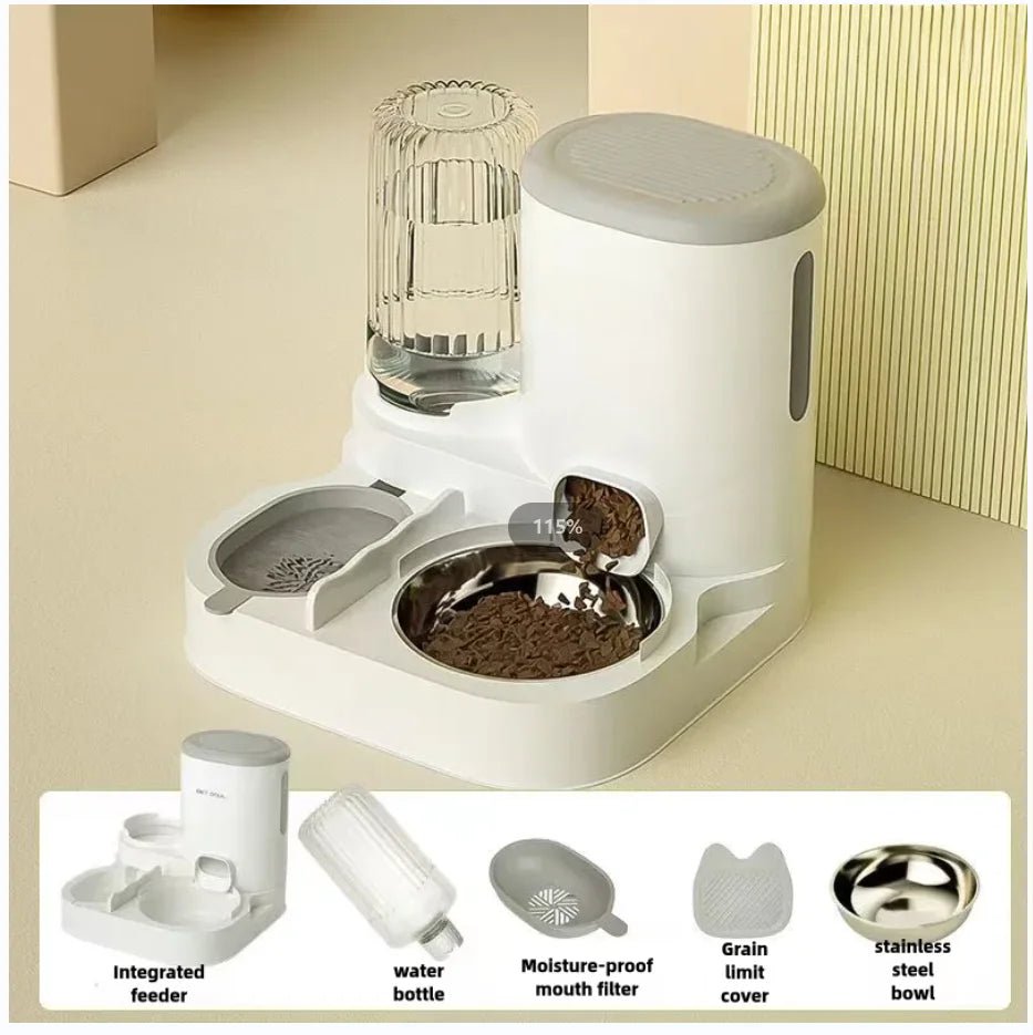 Integrated Pet Feeder & Water Dispenser | All-in-One Cat & Dog Bowl - ★ Feed & Flow Shop ★