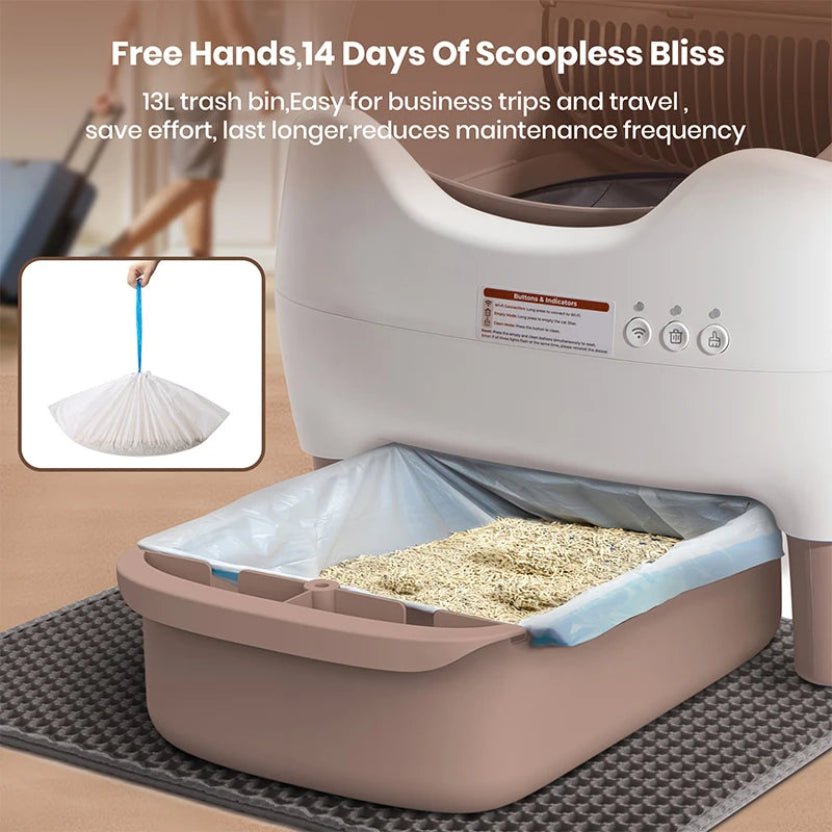MIAOERDUO 76L Smart Self-Cleaning Cat Litter Box – App Control, Deodorizer - ★ Feed & Flow Shop ★