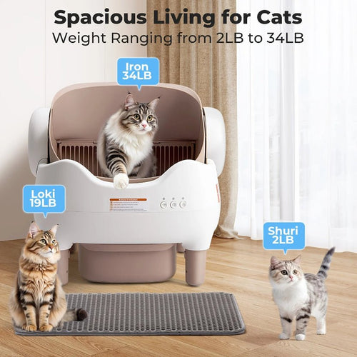 MIAOERDUO 76L Smart Self-Cleaning Cat Litter Box – App Control, Deodorizer - ★ Feed & Flow Shop ★