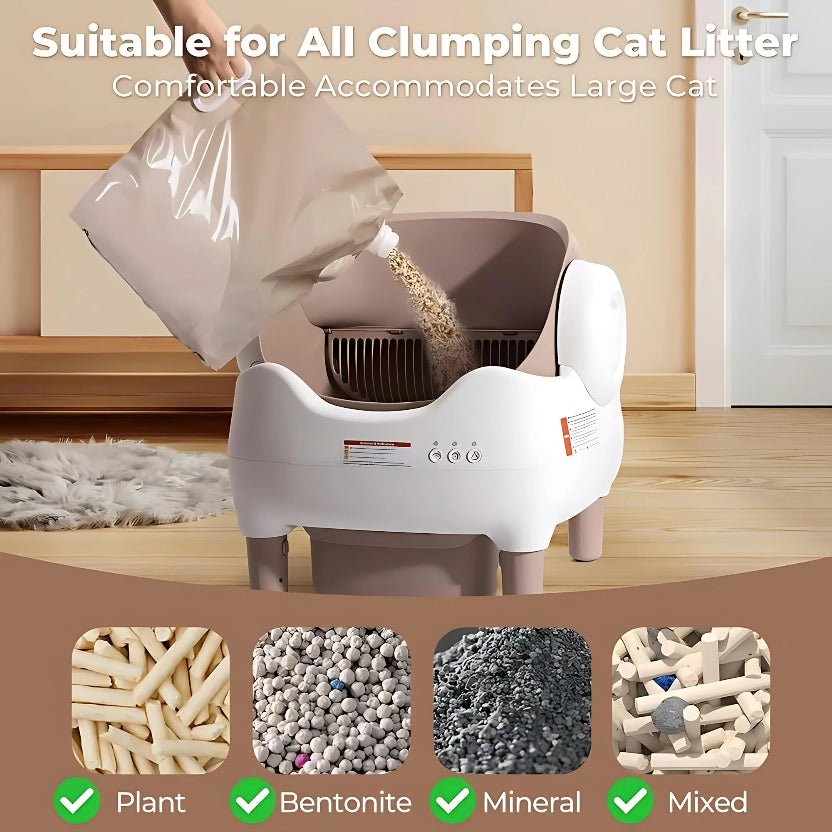 MIAOERDUO 76L Smart Self-Cleaning Cat Litter Box – App Control, Deodorizer - ★ Feed & Flow Shop ★