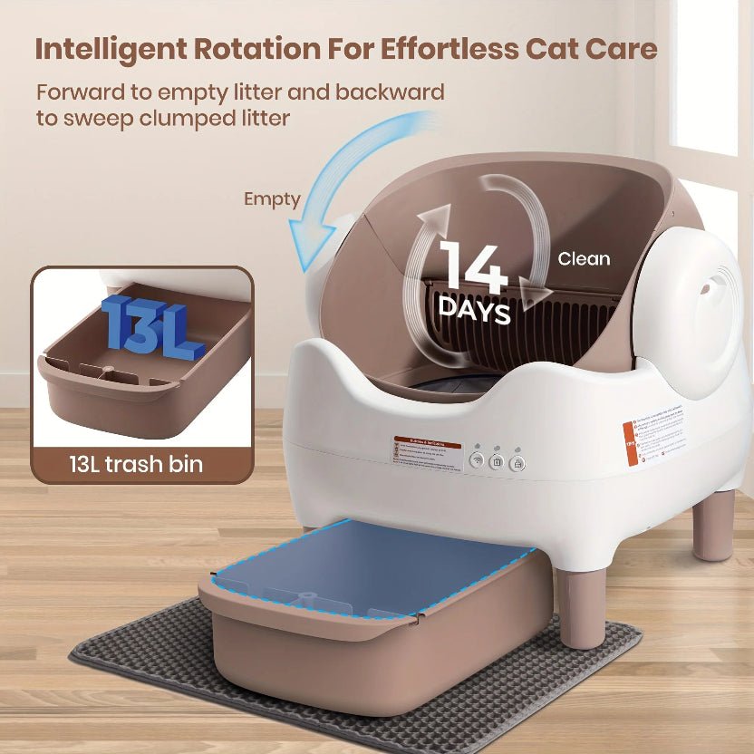 MIAOERDUO 76L Smart Self-Cleaning Cat Litter Box – App Control, Deodorizer - ★ Feed & Flow Shop ★
