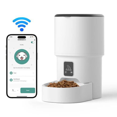 Smart WiFi Pet Feeder with LCD Display | Remote Control Cat & Dog Food Dispenser - ★ Feed & Flow Shop ★